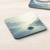 Dessous-de-verre Tranquil Mountain Lake Serenity (Côté gauche)