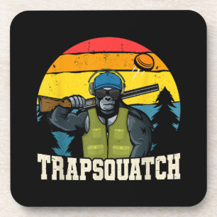 Dessous-de-verre Trapsquatch Bigfoot Drôle Piège en Argile Tireur H