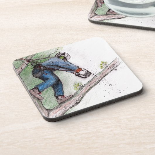 Dessous-de-verre Tree Surgeon Arborist (Côté gauche)