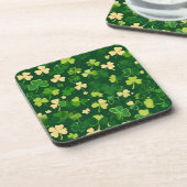 Dessous-de-verre Trèfle de la Saint-Patrick vert et jaune (Côté gauche)