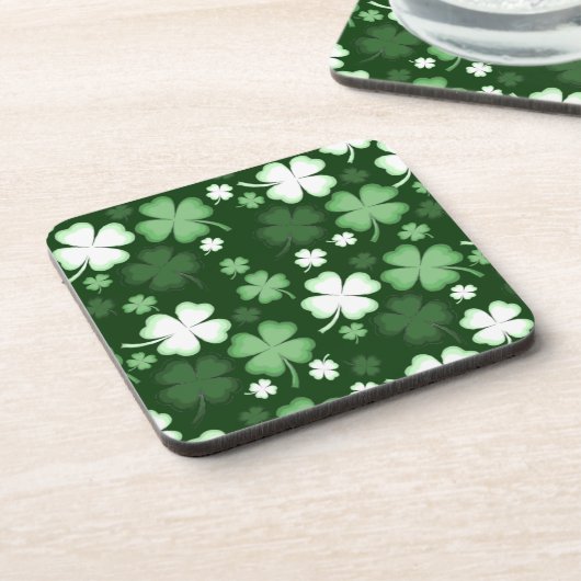 Dessous-de-verre Trèfle vert, jour de la Saint-Patrick (Côté gauche)