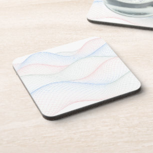 Dessous-de-verre Treillis pastel en maille ondulée