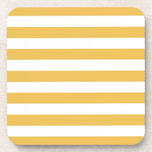 Dessous-de-verre Trendy Yellow and White Wide Horizontpes (Devant)