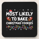 Dessous-de-verre Très Probable De Faire Cuire Des Cookies De Noël X<br><div class="desc">Très Probable De Faire Cuire Des Cookies De Noël Xmas Baker</div>
