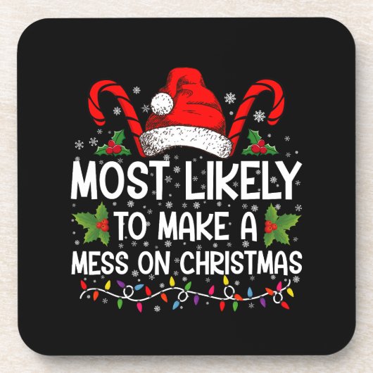 Dessous-de-verre Très Probable De Faire Un Mess À Noël (Devant)