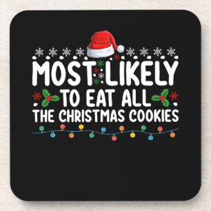 Dessous-de-verre Très Probable De Manger Tous Les Cookies De Noël V