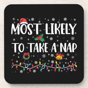 Dessous-de-verre Très Probable De Prendre Une Nap Drôle Vacances De
