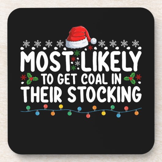 Dessous-de-verre Très Probable D'Obtenir Du Charbon Dans Leur Chiru (Devant)