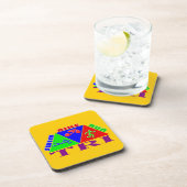 Dessous-de-verre Tri chiffres conception de triathlon (Côté Droit)