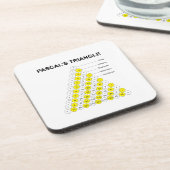 Dessous-de-verre Triangle de Pascal (Côté gauche)