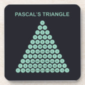 Dessous-de-verre Triangle de Pascal (Devant)