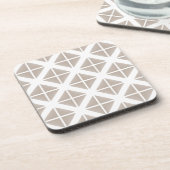 Dessous-de-verre Triangle Motif tendance beige (Côté gauche)