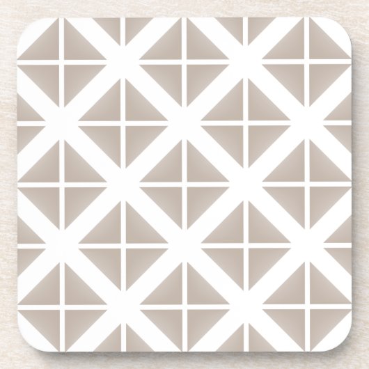 Dessous-de-verre Triangle Motif tendance beige (Devant)