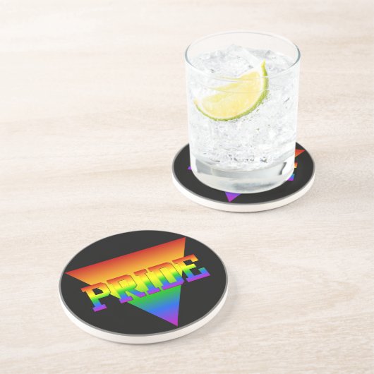 Dessous de verre Triangle Pride (Côté)