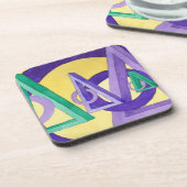 Dessous-de-verre Triangles Abstraits (Côté gauche)