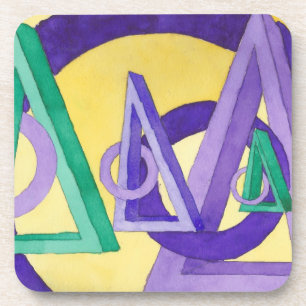 Dessous-de-verre Triangles Abstraits