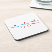 Dessous-de-verre Triathlon moderne logo cool (Côté gauche)