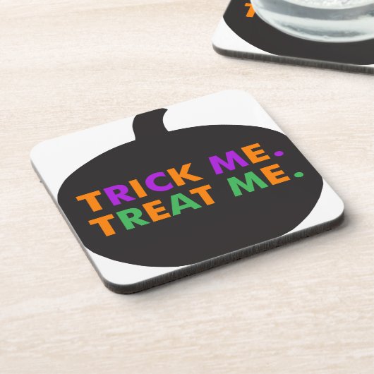 Dessous-de-verre Trick Me Traite, Couleurs Multiples (Côté gauche)