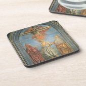 Dessous-de-verre Trinité sainte avec St Jerome (fresque) (Côté gauche)