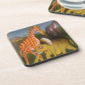 Dessous-de-verre Trio d'art africain (Côté gauche)