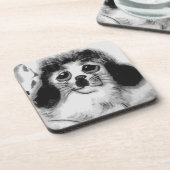 DESSOUS-DE-VERRE TRISTE CHIEN (Côté gauche)