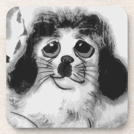 DESSOUS-DE-VERRE TRISTE CHIEN (Devant)