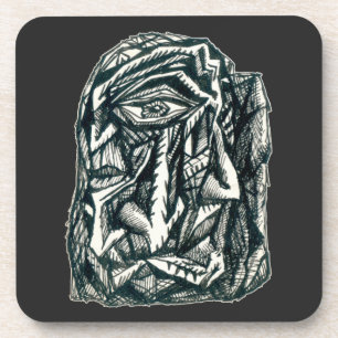Dessous-de-verre Triumvirate, dessin à encre