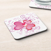 Dessous-de-verre Trois coeurs (Côté gauche)