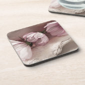 Dessous-de-verre Trois cosmos roses (Côté gauche)