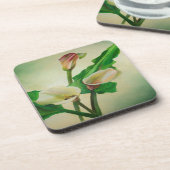 Dessous-de-verre Trois Lys Calla Étonnant Botanique Acrylique (Côté gauche)