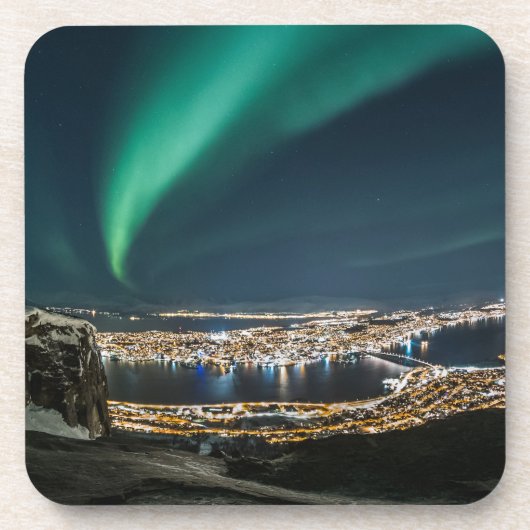 Dessous-de-verre Tromso Northern Lights (Devant)