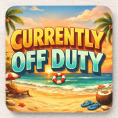 Dessous-de-verre Tropical Beach Currently Off Duty Scene (Devant)