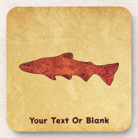 Dessous-de-verre Truite rustique (Devant)