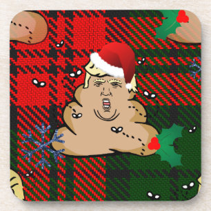 Dessous-de-verre trump à la décharge de noël