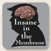 Dessous-de-verre Trump/Coaster de boisson folle (Devant)