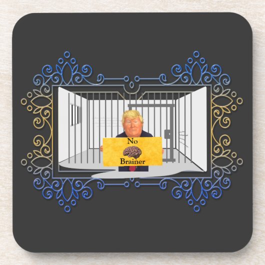 Dessous-de-verre Trump Pas de Brainer Beverage Coaster (Devant)