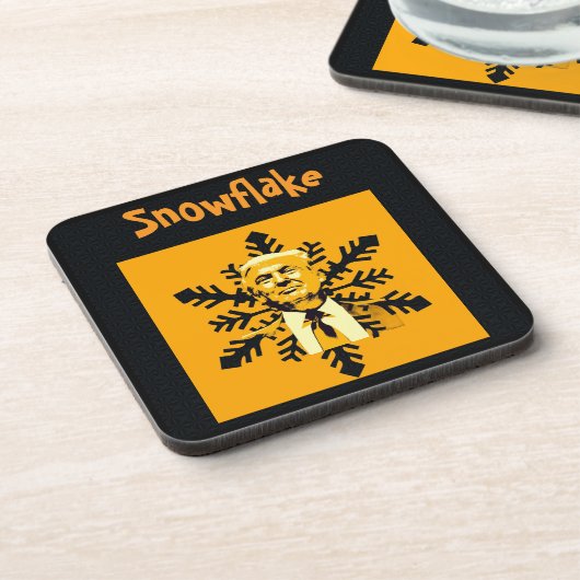 Dessous-de-verre Trump/Snowflake Beverage Coaster (Côté gauche)