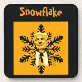 Dessous-de-verre Trump/Snowflake Beverage Coaster (Devant)