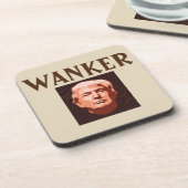 Dessous-de-verre Trump Wanker Beverage Coaster (Côté gauche)