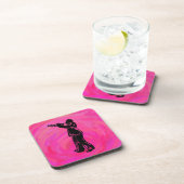 Dessous-de-verre Trumpet Boogie Nuits New York Hot rose (Côté Droit)