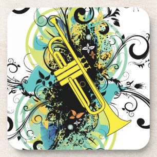 Dessous-de-verre Trumpet Grunge Swirl