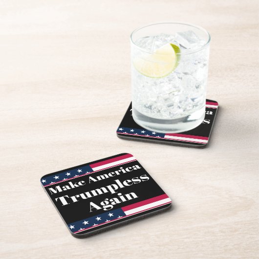 Dessous-de-verre Trumpless Beverage Coaster (Côté Droit)