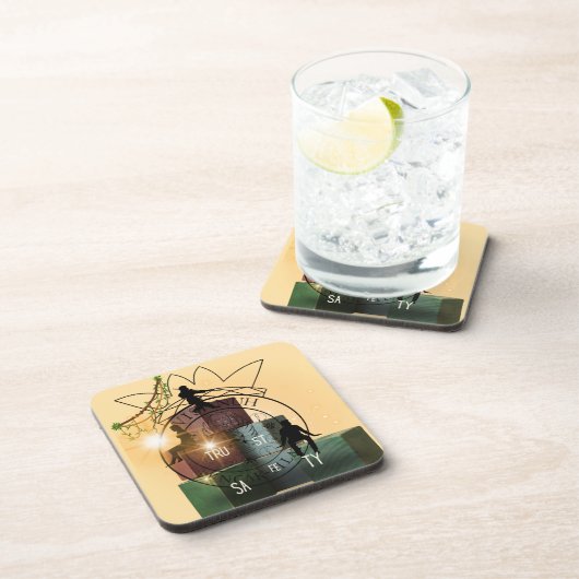 Dessous-de-verre Trust et supports de sécurité (Côté Droit)