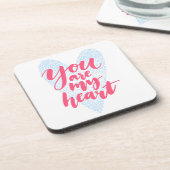 Dessous-de-verre Tu es mon coeur (Côté gauche)