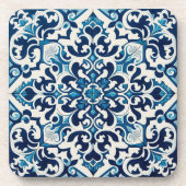 Dessous-de-verre Tuile bleue portugaise (Devant)