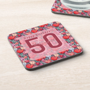 Dessous-de-verre Tulipe Tendance Fleur Anniversaire