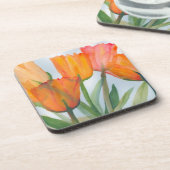 Dessous-de-verre Tulipes d'agrumes orange (Côté gauche)