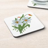 Dessous-de-verre Tulipes et fleurs de jonquilles (Côté gauche)