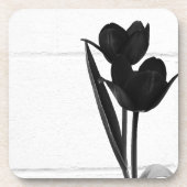 Dessous-de-verre Tulipes noires | (Devant)