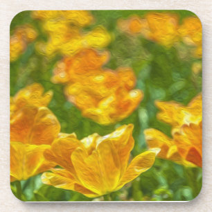 Dessous-de-verre Tulipes peintes